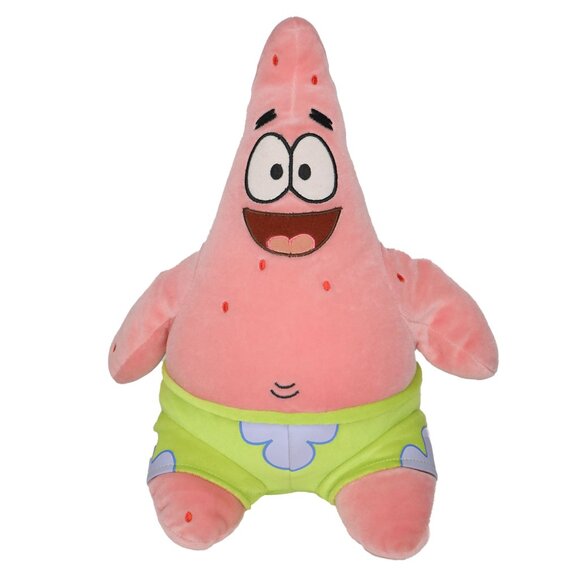 Vintage Patrick Stuffy Plush SpongeBob Squarepants Cartoon Pink Starfish Toy - Picture 1 of 8